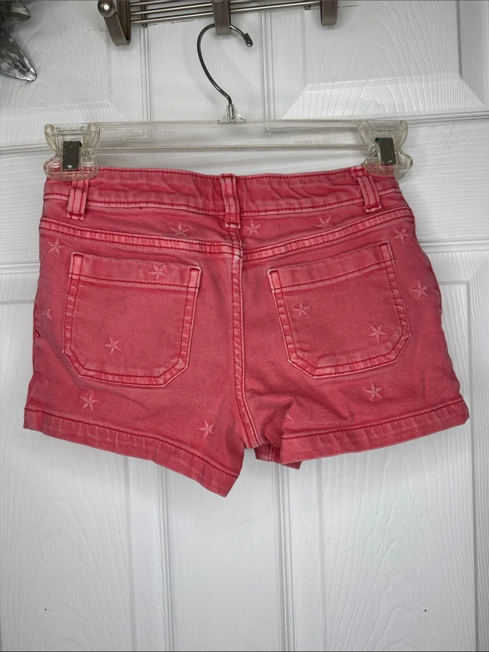 Cat&Jack Girl’s Light Red Ultimate Stretch Shorts w/ White Rib Tank Top Sz S 6/7